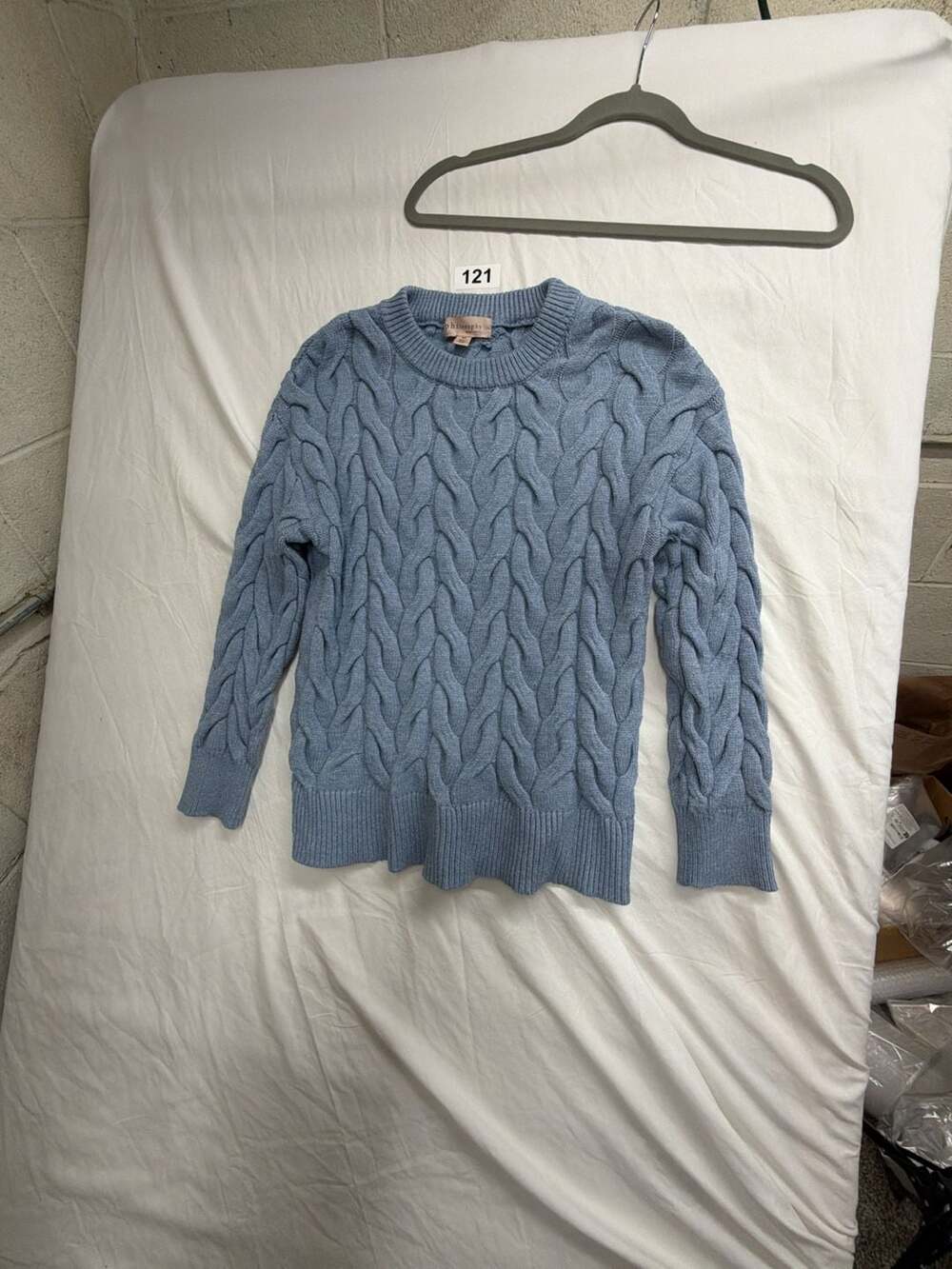 Philosophy Republic Clothing Women's Cable Knit Crew Neck Pullover Sweater